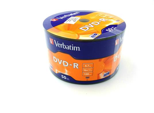 DVD-R 4.7 GB Verbatim 1/50 Prazan