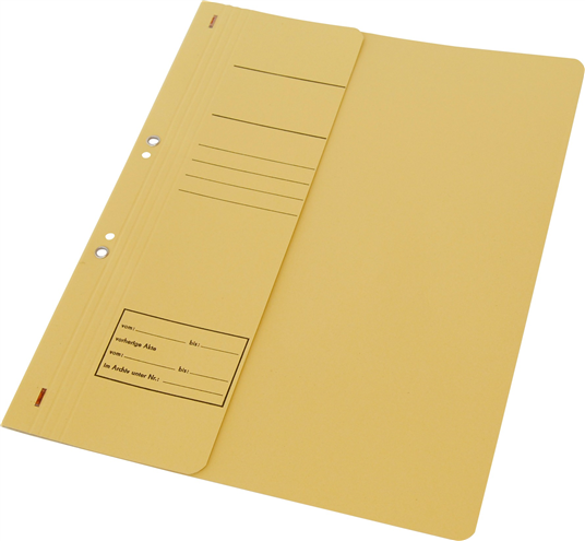 Fascikla za registrator skraćena korica-Žuta
