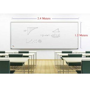 Bela tabla magnetna 120x240cm, aluminijumski ram (Optima)