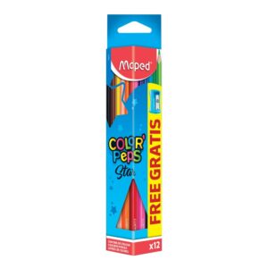 Drvene bojice Maped 1/12+rezac