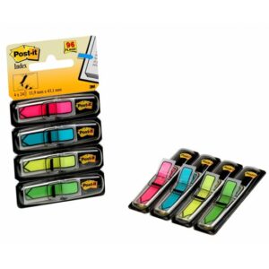Post-it index 684ARR4 strelice, 24 listića x 4 neon boje 3M - Image 1