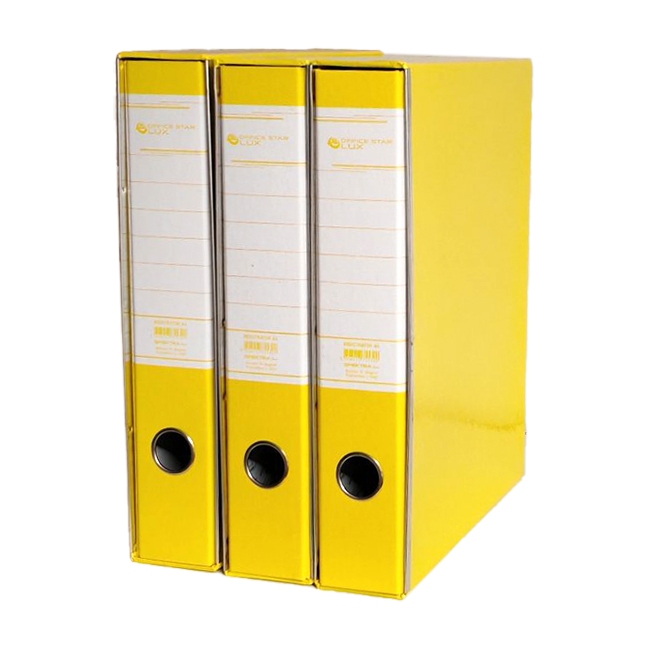 plastificirani uski ŽUTI registrator